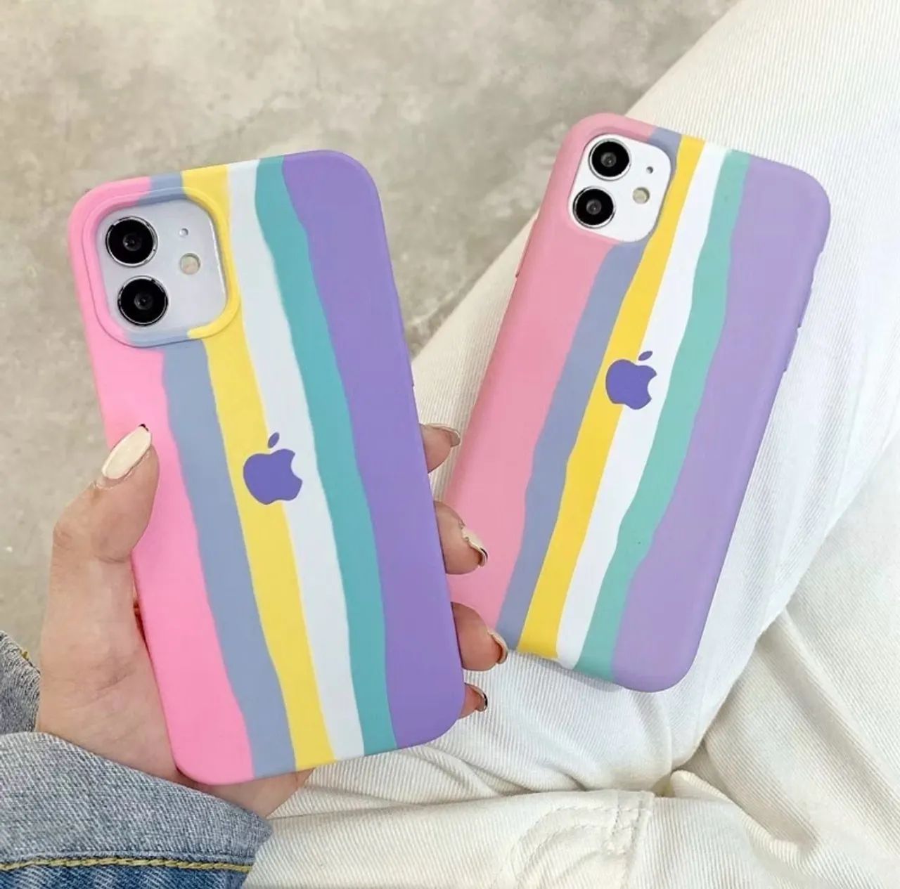 CAPINHA CASE ARCO-ÍRIS IPHONE 11 PRO IPHONE 12 PRO MAX 11 XR - Foto 3