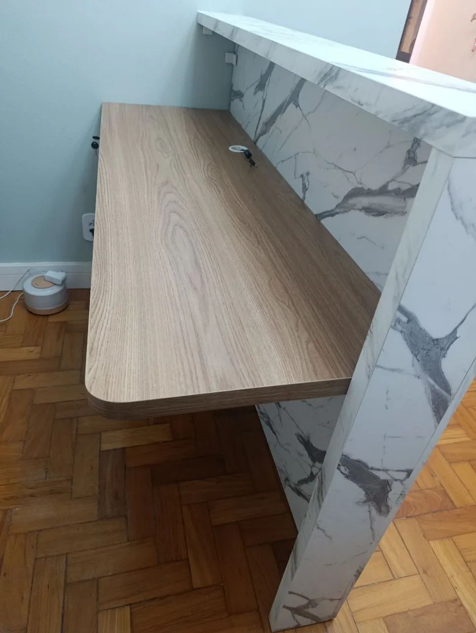Balcão e bancada para recepção em MDF - Foto 3