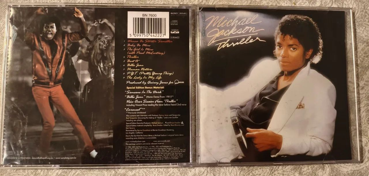 CD Michael Jackson - Thriller (Special Edition / Entrevistas e