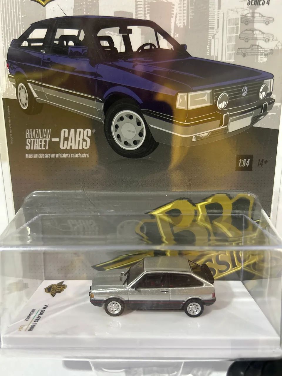Volkswagen Gol GTS - Séries 4 - Prata - 1/64 - Br Classics - Foto 3