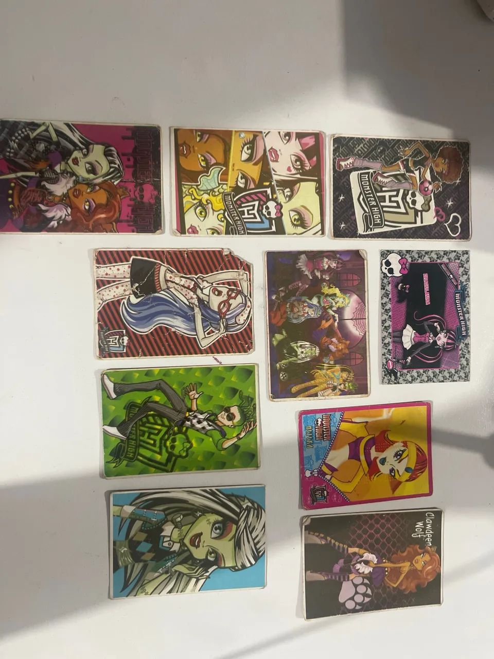 cartas cards antigos monster high 