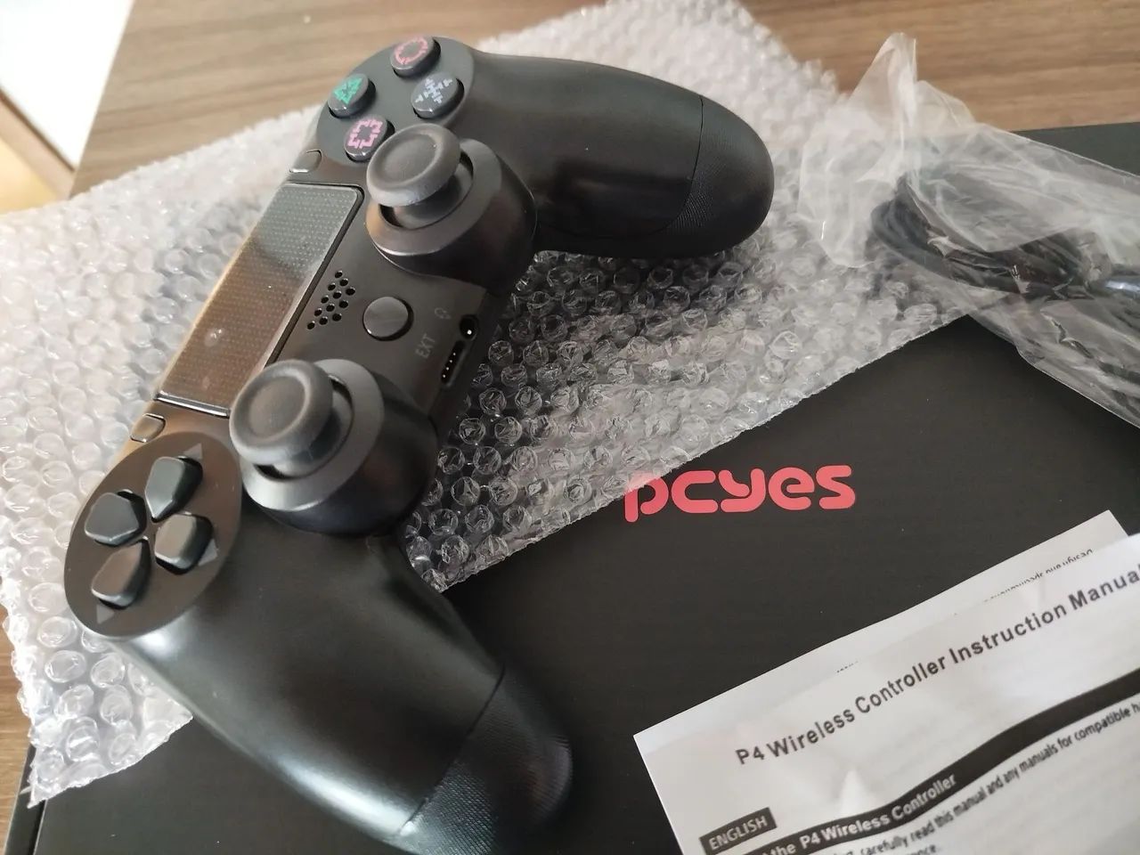 Controle Sem Fio Bluetooth para PS4 | Compatível com PC, Celular e Smart TV | Dual Shock