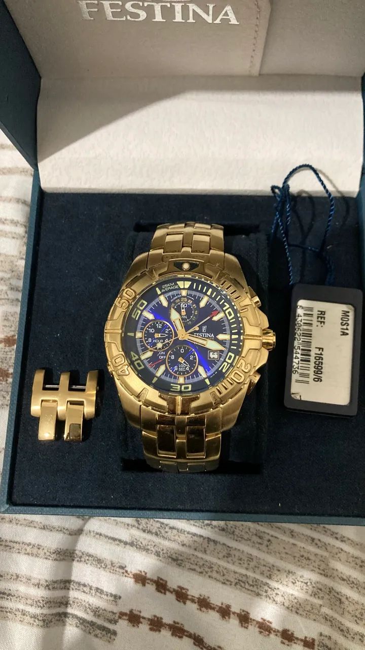 Festina chrono bike ouro