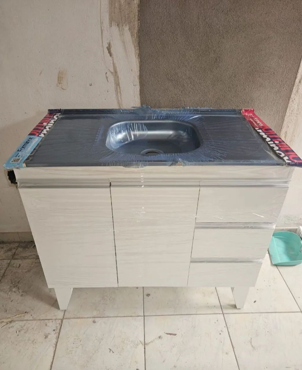 Balcão MDF com Pia 65048993674370123