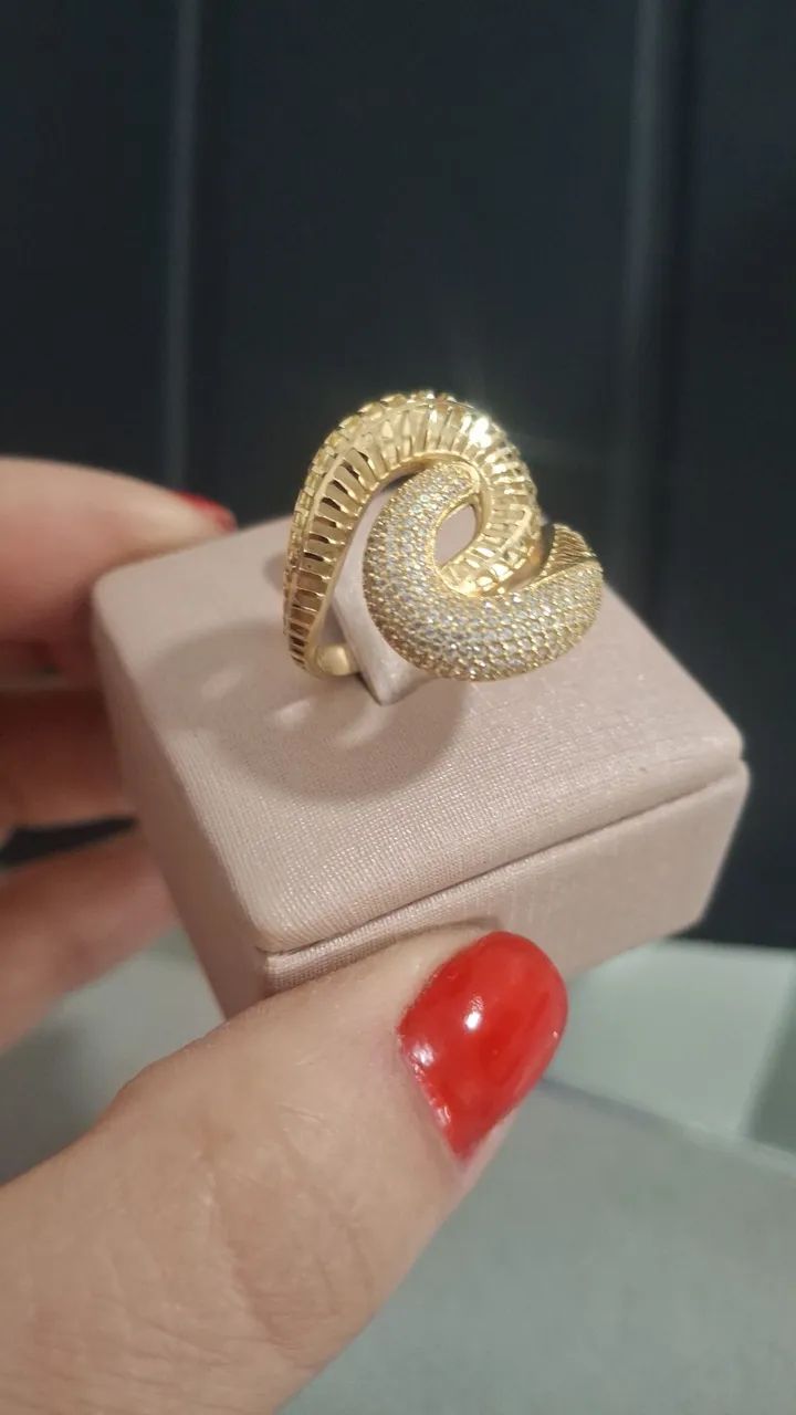 Anel ouro 18k - Foto 2