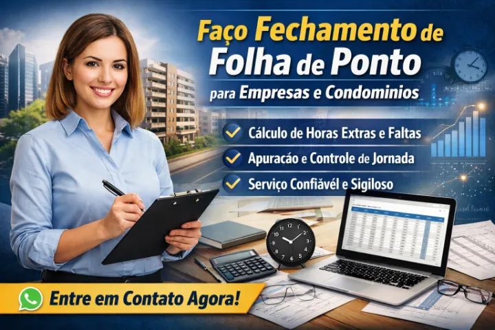 Fechamento e Apuração de Folha de Ponto para Empresas e Condomínios