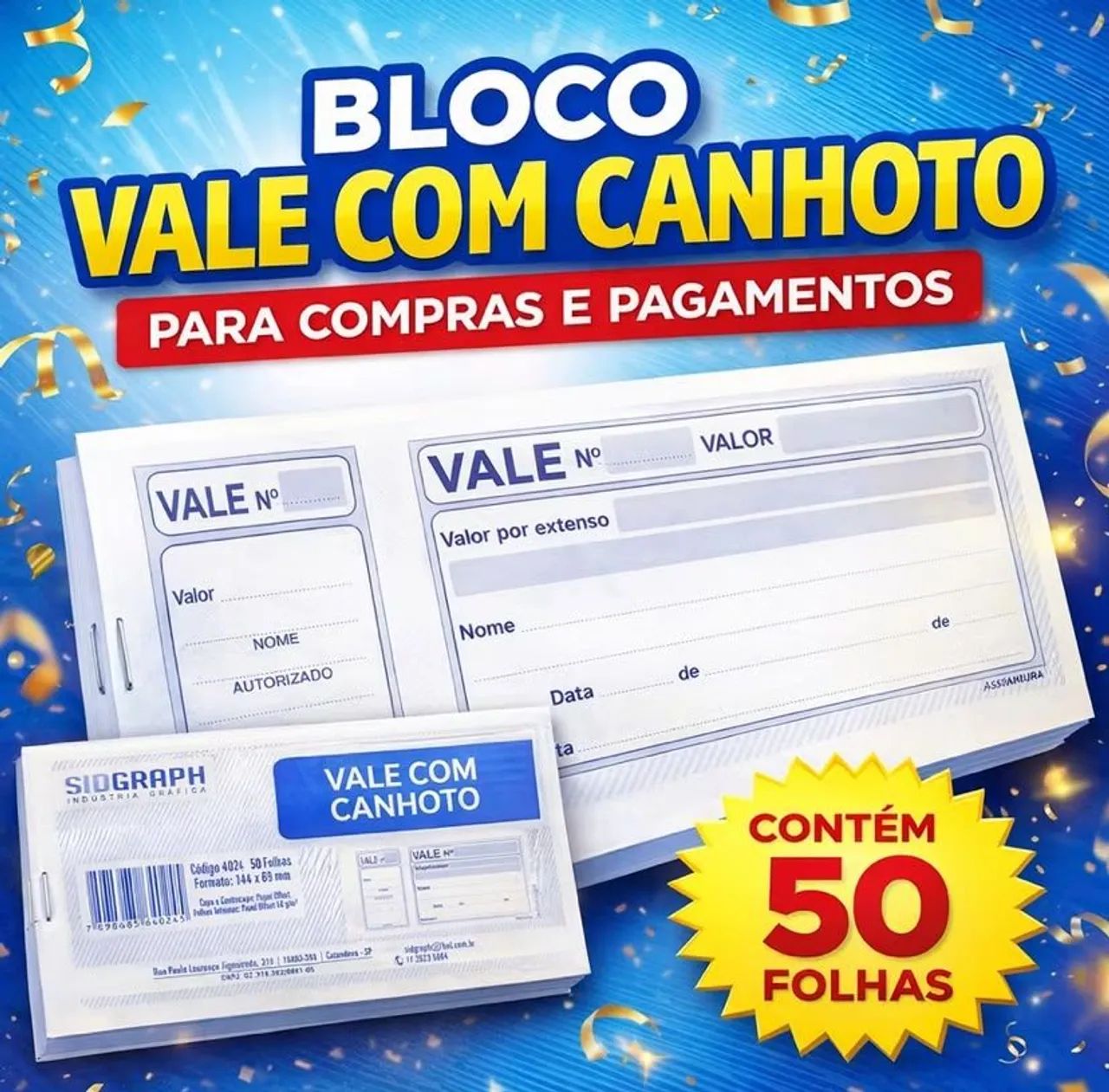 Vale com canhoto