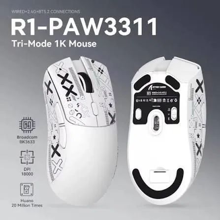 MOUSE ATTACK SHARK R1 TRI MODE - Foto 3