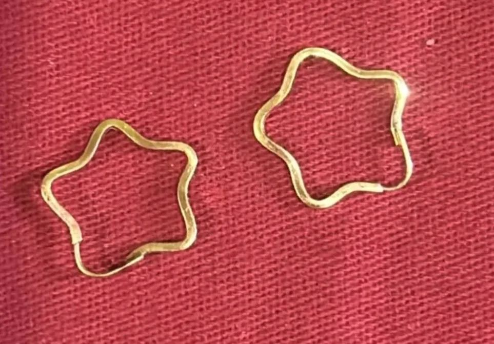 Brinco banhado a ouro 