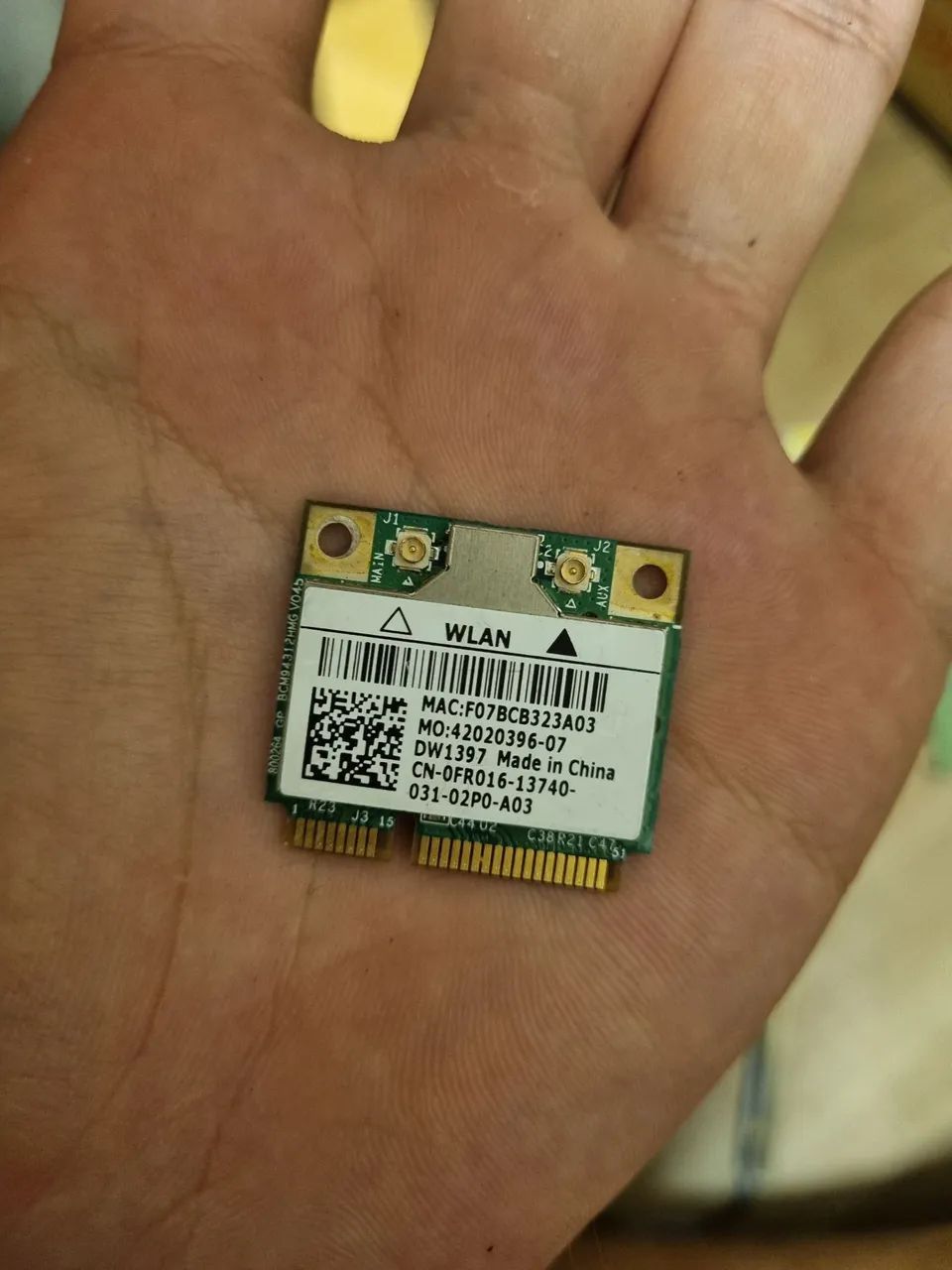 Placa Wifi Mini PCI-E Broadcom BCM94312HMG DW1397 Para Notebook
