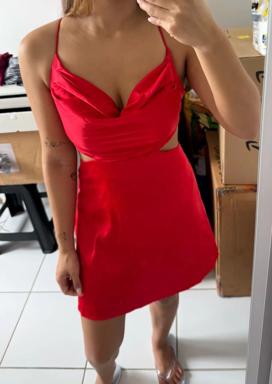 Vestido de cetim  - Foto 3