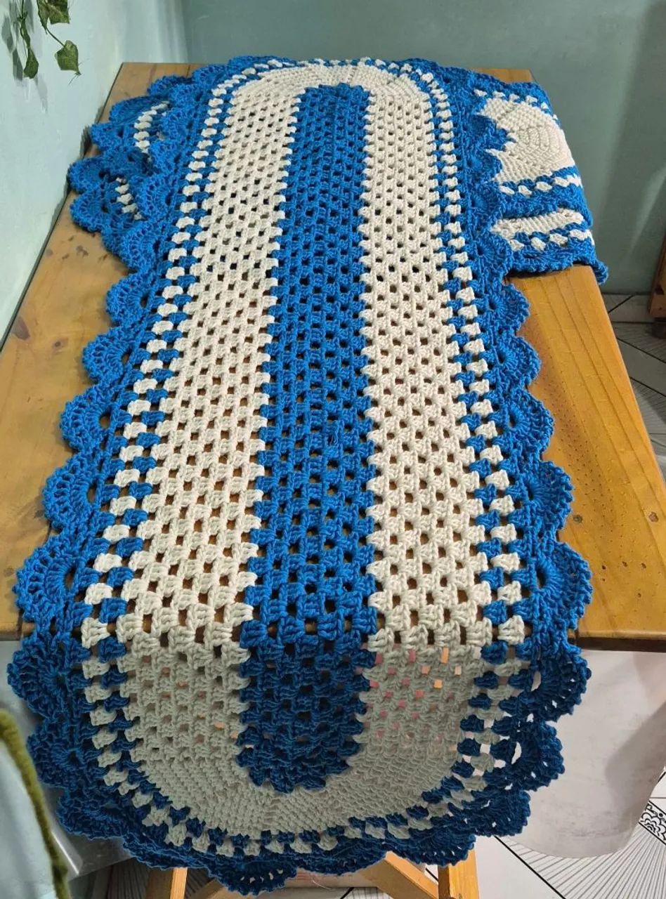 Jogo de Passadeira em Crochê  - Foto 3