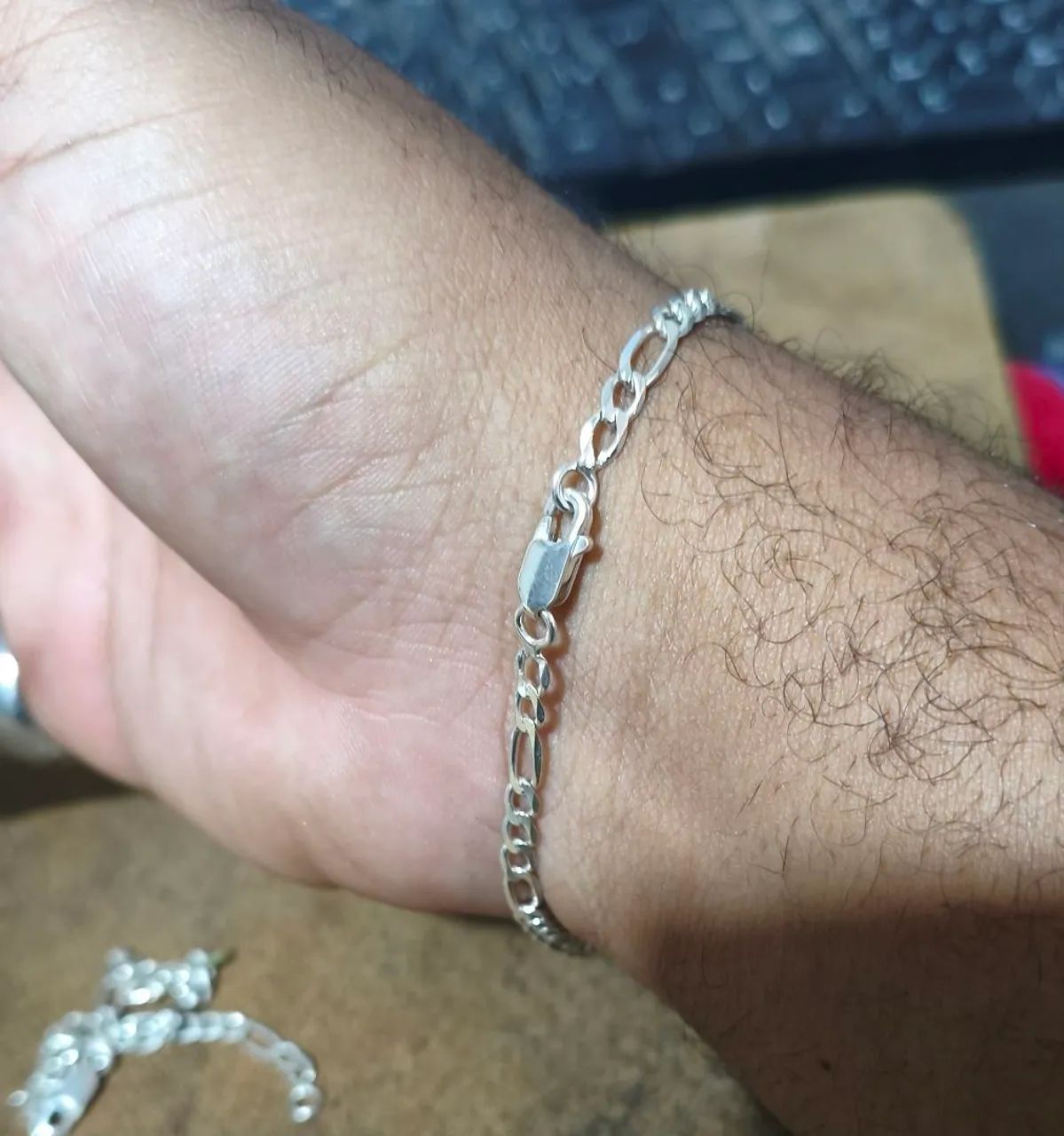 Pulseira Prata 4mm e 20cm (AS DUAS POR 200,00) - Foto 4