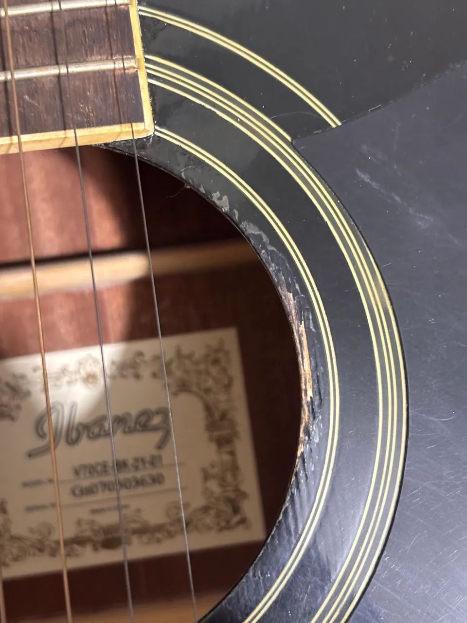 Violão Ibanez V70CE-BK eletroacústico dreadnought importado dos EUA - Foto 5