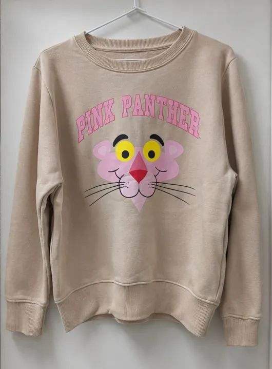 Moletom Pantera Cor-de-Rosa. 
