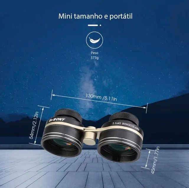 Binóculo Astronomico De Ângulo Ultra Largo 2,1x42mm Svbony Sv407 - Foto 3