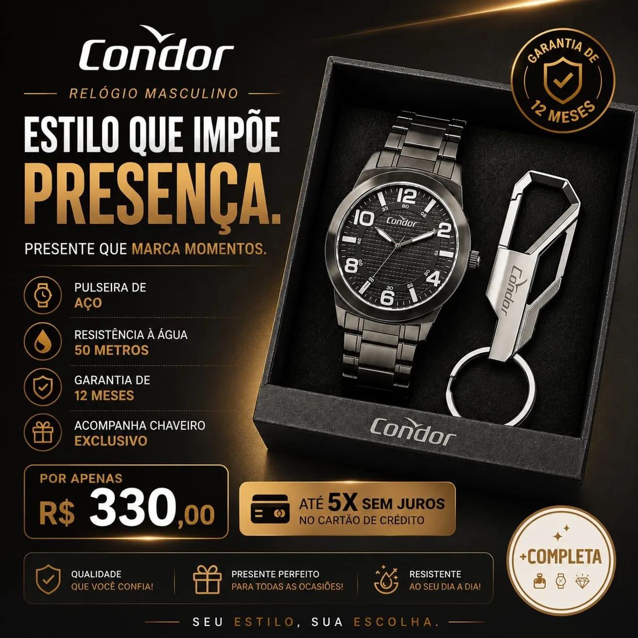 Relógio masculino  - Foto 5