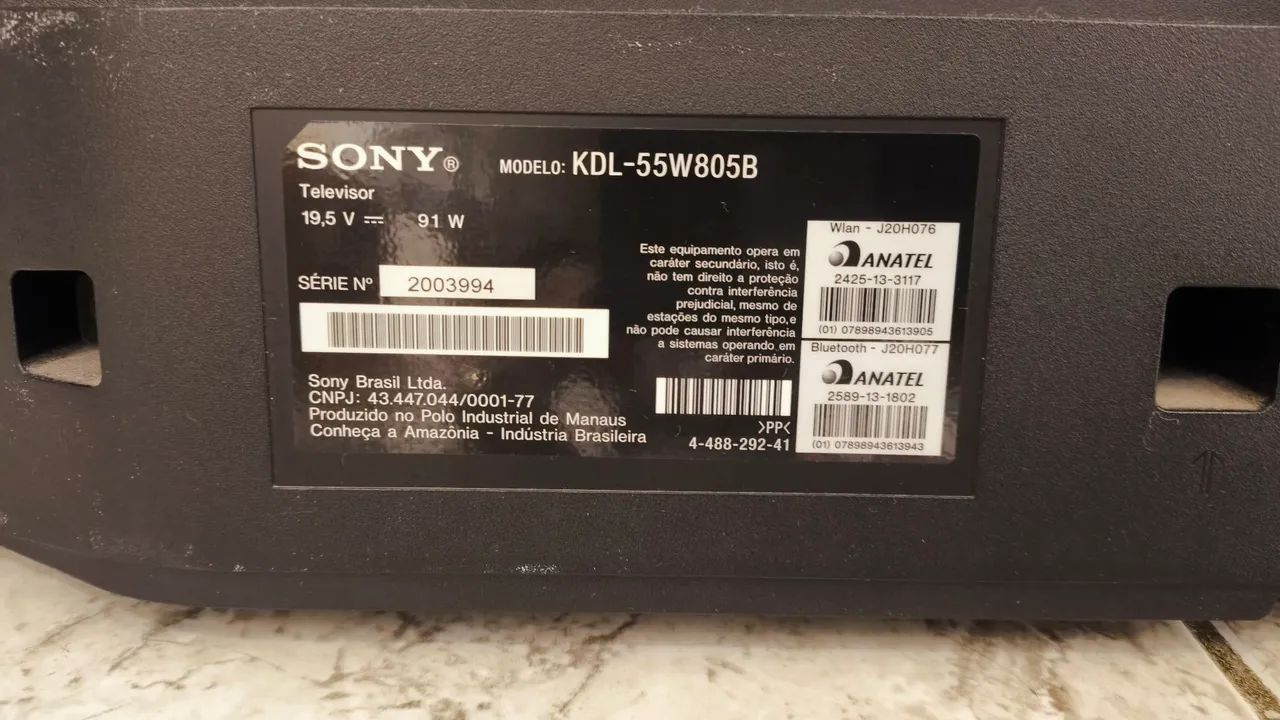 TV Sony Bravia 3D 55 polegadas - não dá imagem - Foto 3