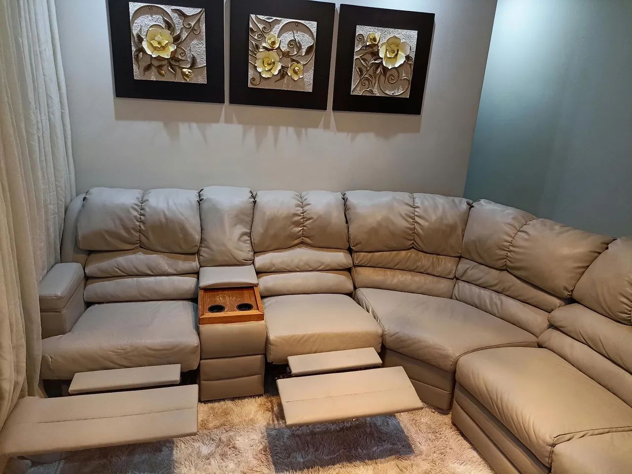 Sofá de canto luxuoso