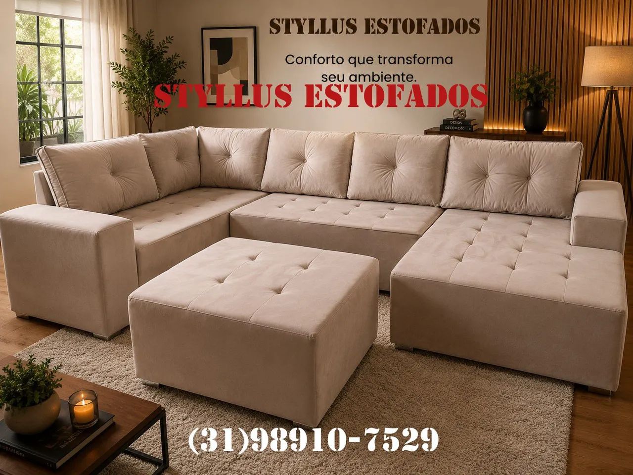 Sofás de canto de luxo 