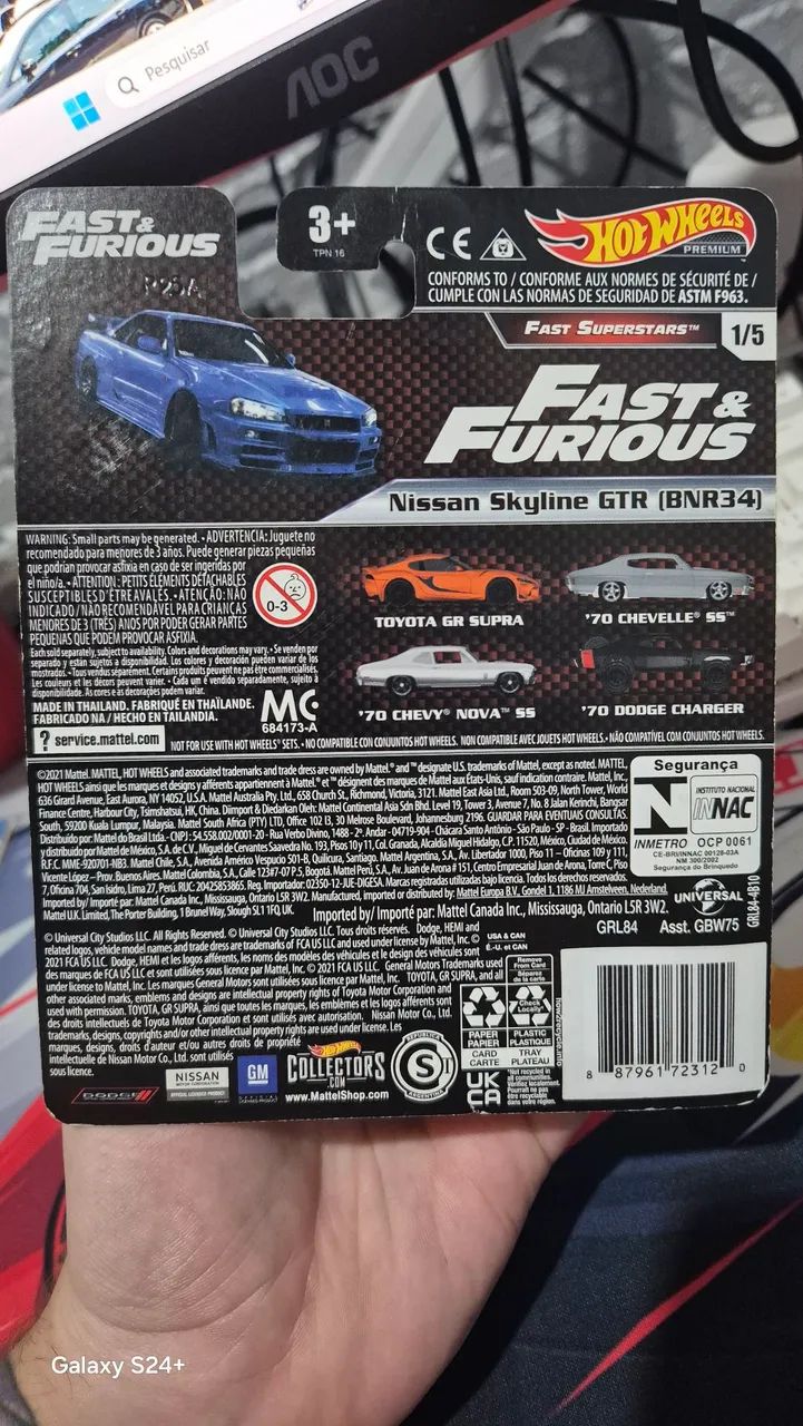 Hot Wheels Premium Skyline R34 V&F F&F - Foto 2