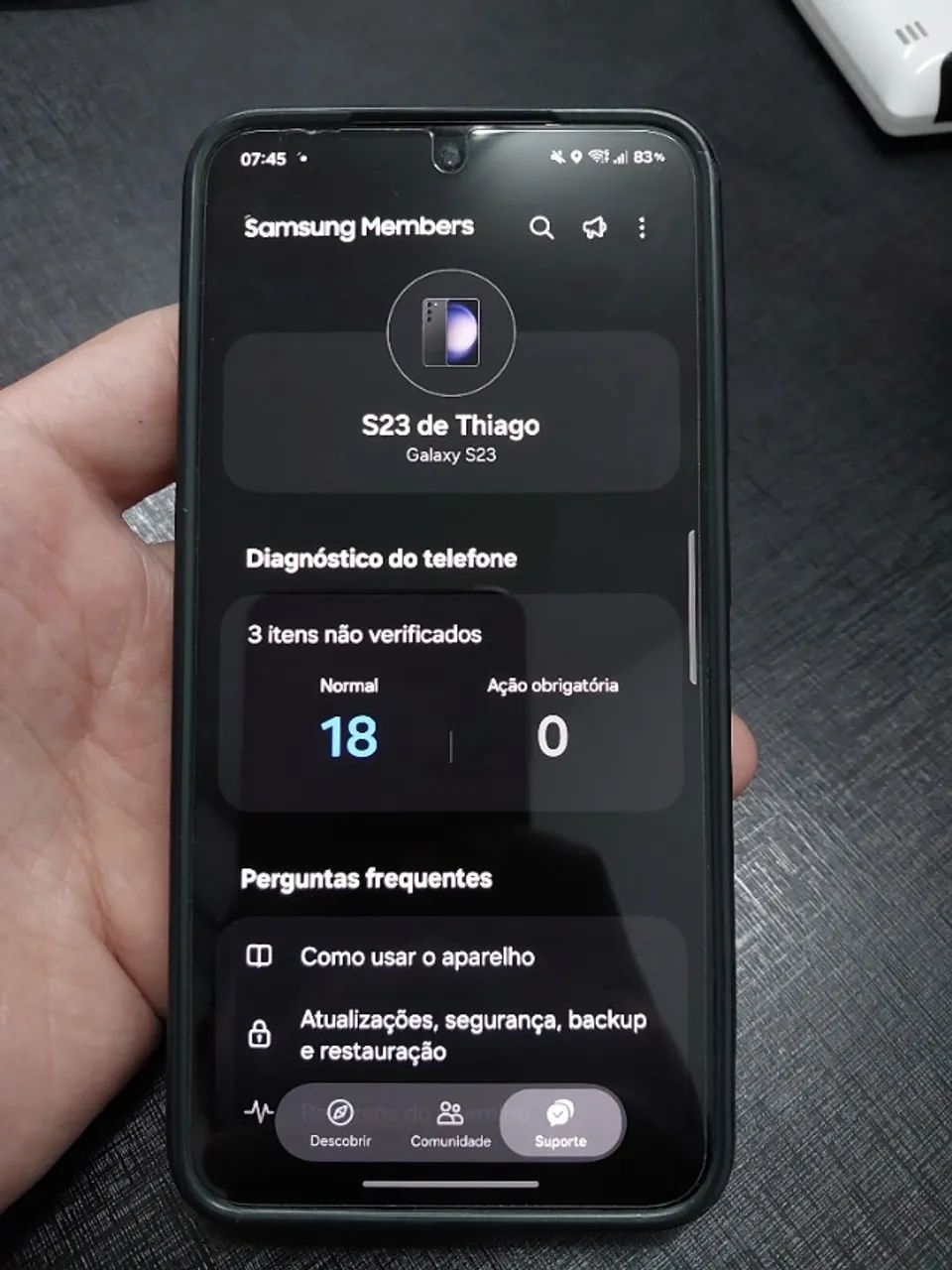 Samsung Galaxy S23 128GB com 8GB RAM Preto - BOM - Foto 3