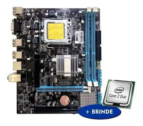 Placa-mãe do computador Brazil PC 775 BPC-GA41AG-B3 1 - Preto