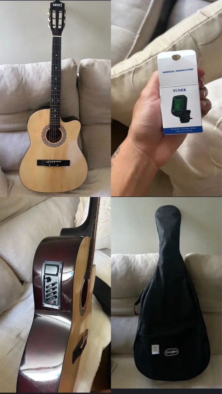Violão eletroacústico MXT