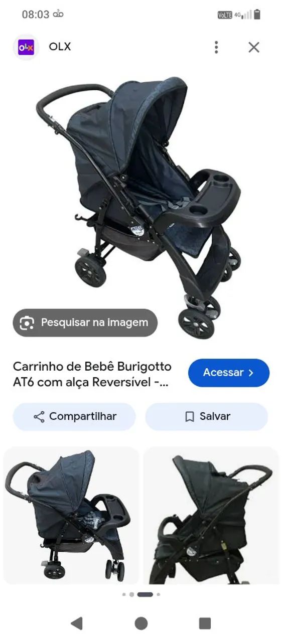Carrinho de bebê Burigotto at6 - Foto 4