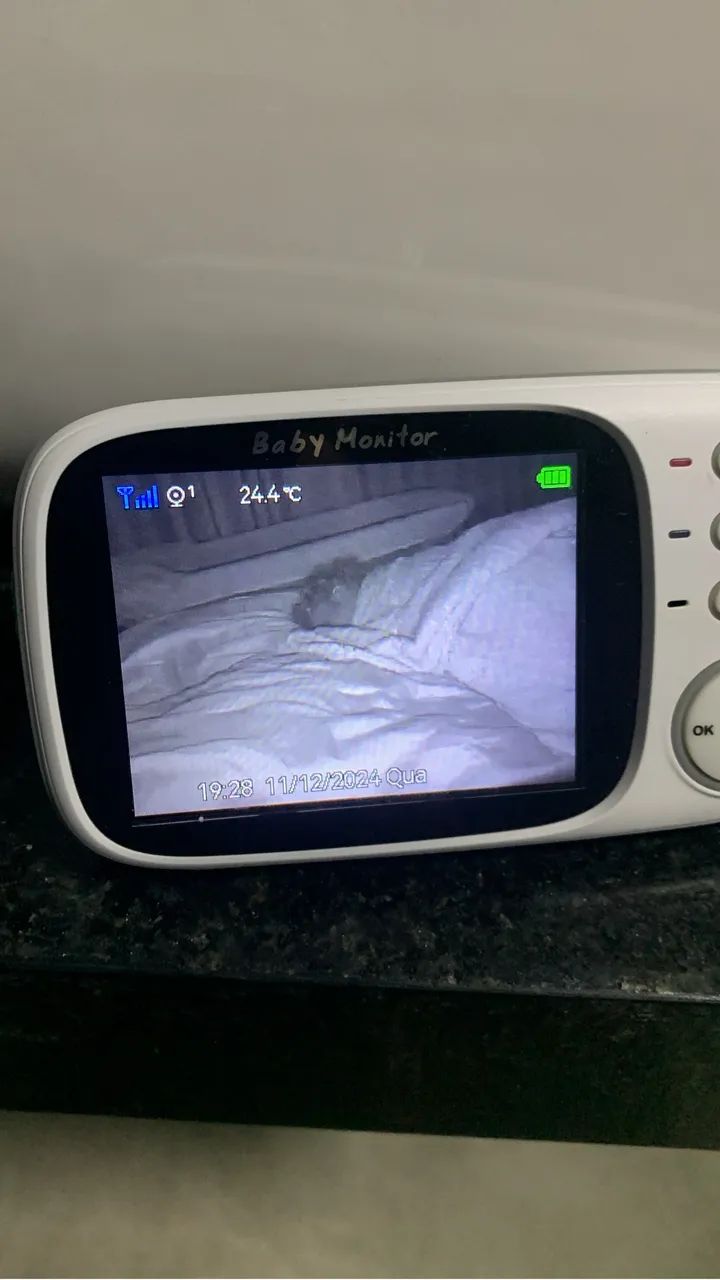 baba eletronica visão noturna vb603 video voz camera sem fio - Foto 4