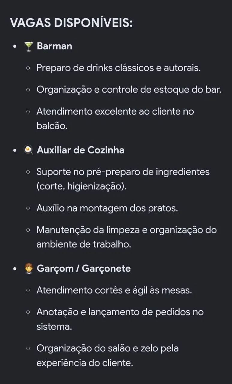Estamos contratando.