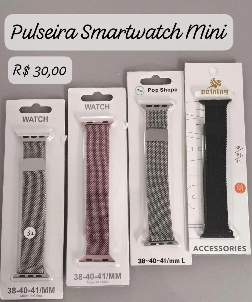 Pulseiras smartwatch 38/41/42/49mm