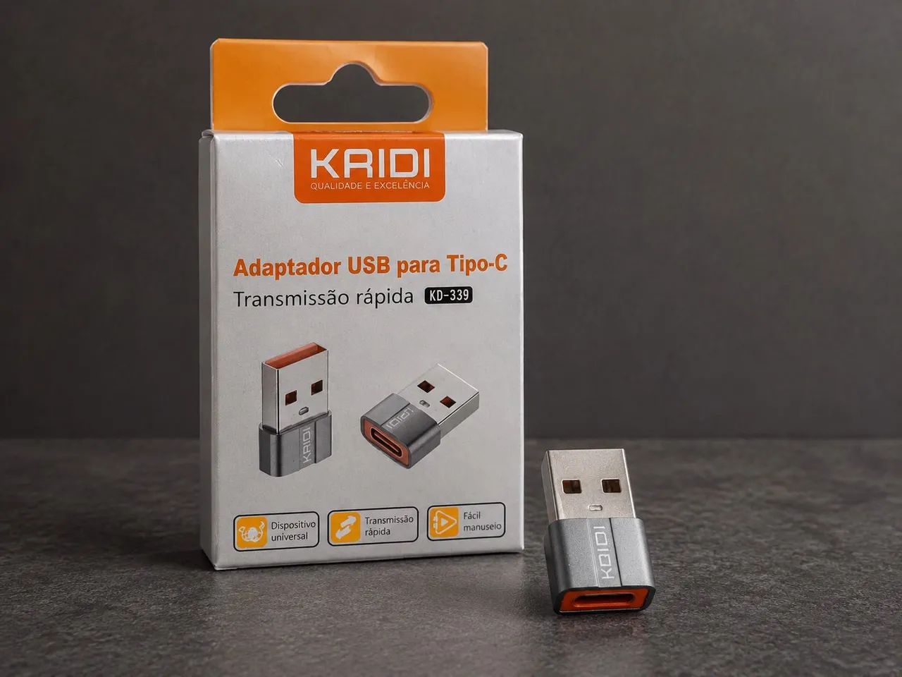 Adaptador USB Para Tipo C Kaidi KD-339 - Foto 2