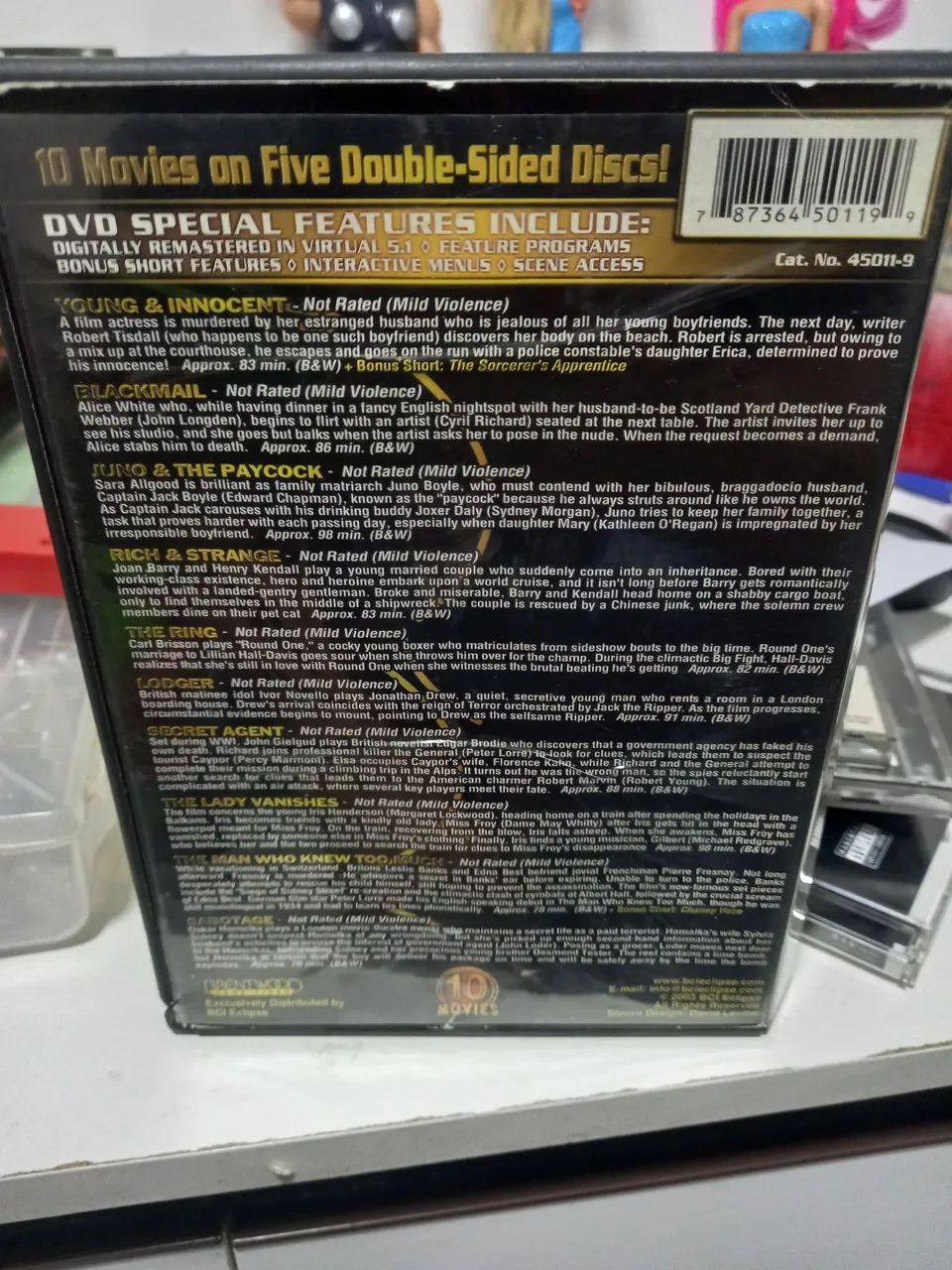 BOX DVD ALFRED HITCHOCK 10 FILMES - Foto 2