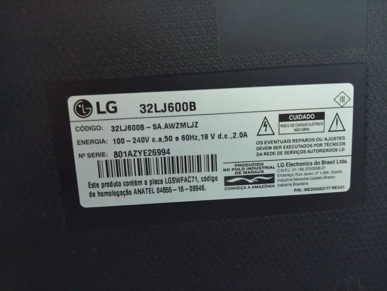 Smart TV LG de 32 polegadas (modelo 32LJ600B)  - Foto 4