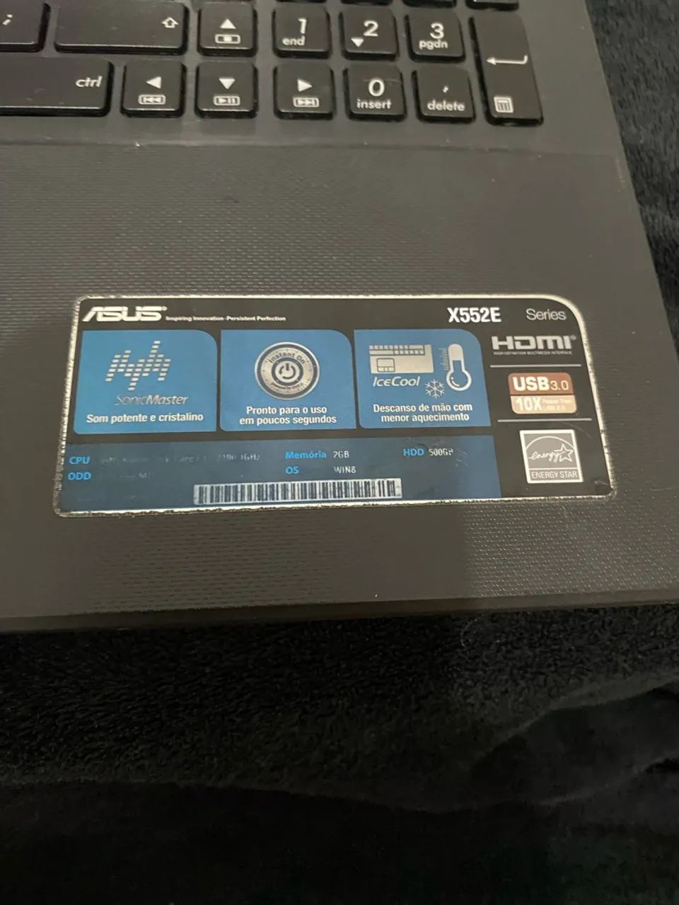 Notebook ASUS 15.6" com SSD ótimo pra estudos home office  - Foto 2