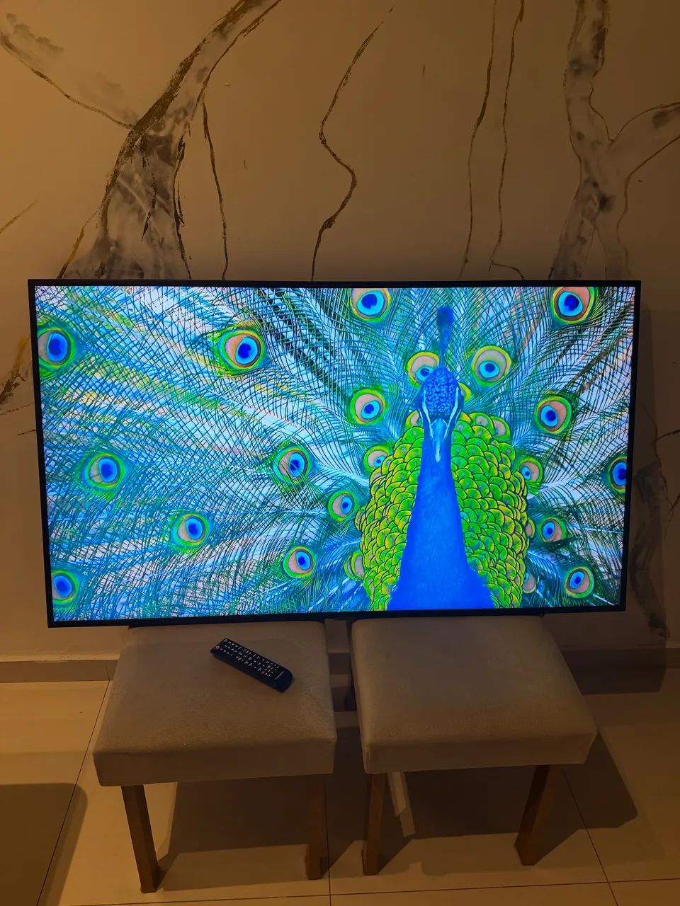 Smart tv Samsung 55 polegadas 4K - Foto 4