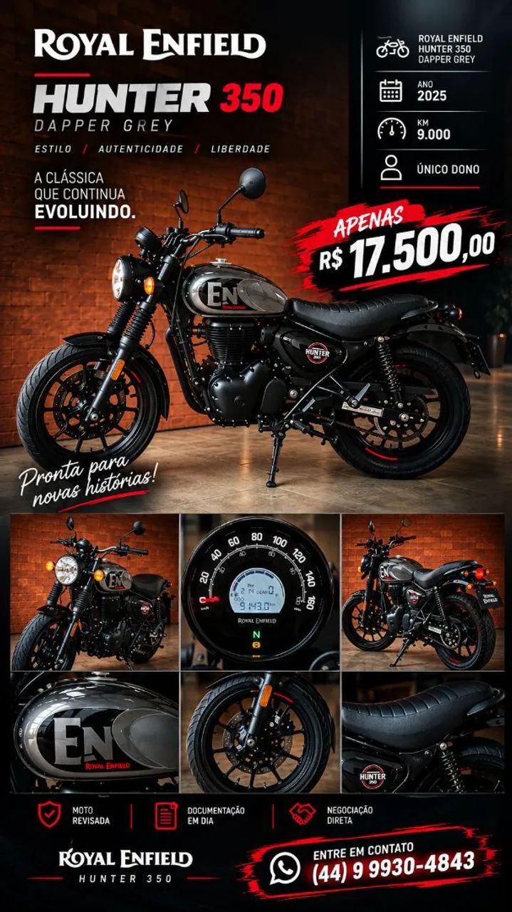 HUNTER DAPPER GREY 350CC 