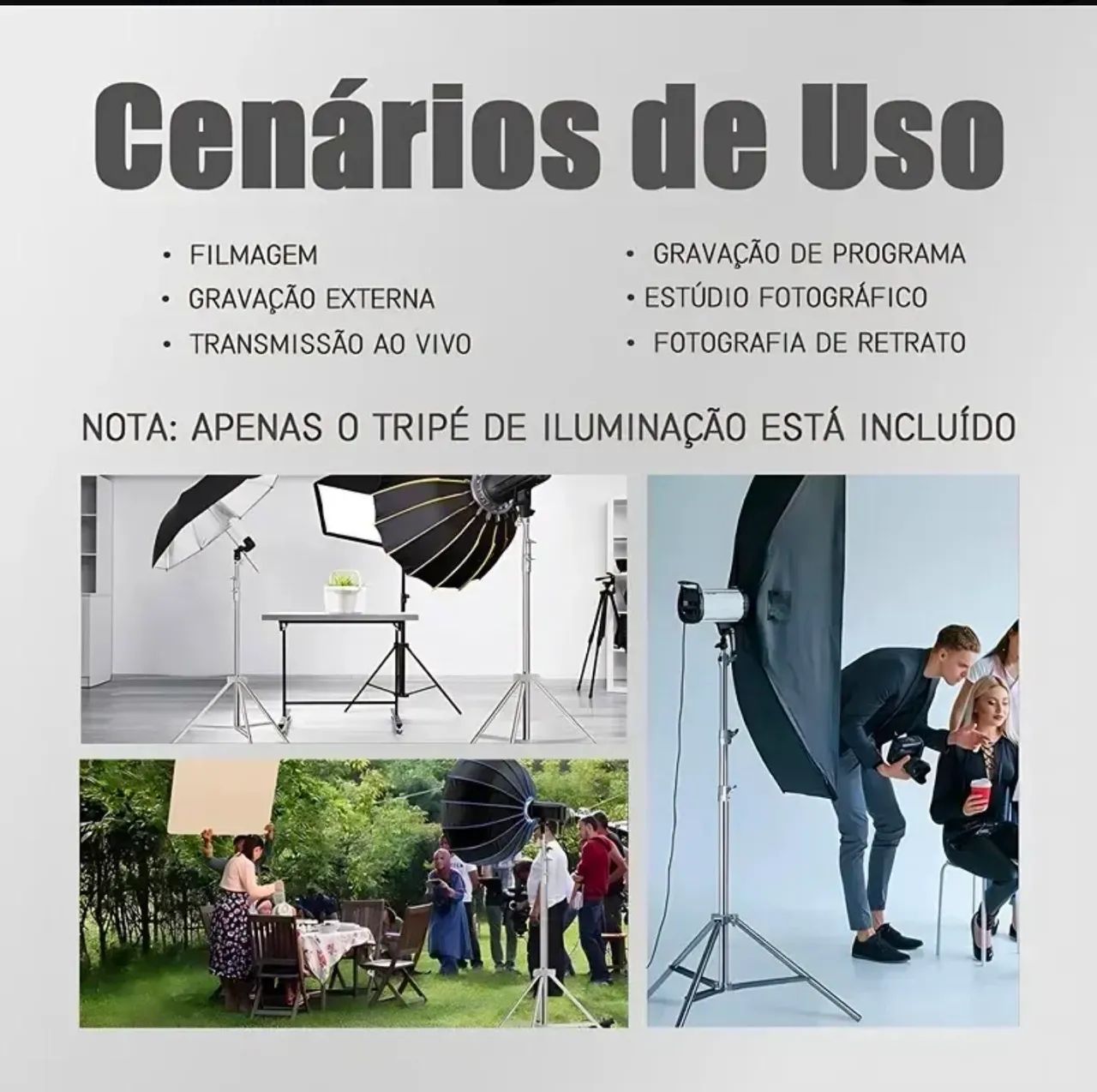 Tripé para iluminação  - Foto 4
