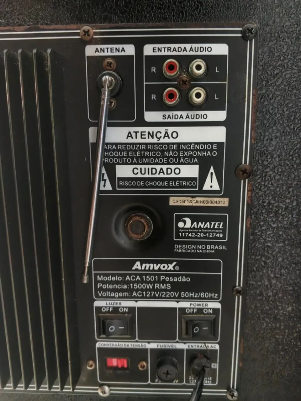 SKD CAIXA AMPLIF. AMVOX ACA 1501 PESADÃO - Foto 3