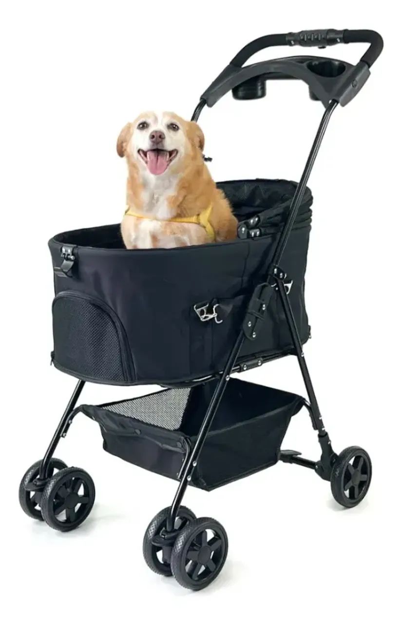 Carrinho de Passeio para Cachorro/Cão/Gato Berço Removível Até 20kg - Foto 2