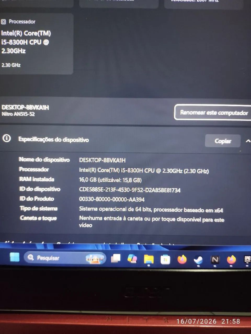 Acer nitro  - Foto 3
