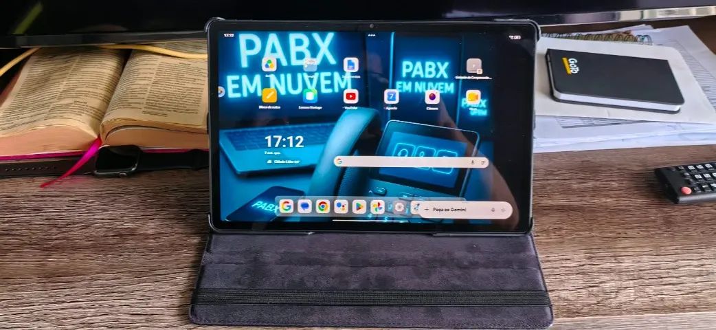 Tablet LENOVO P12 completo com película, capa em couro, teclado, mouse - Foto 3