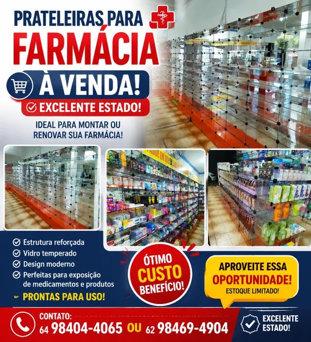 Plateleiras vidro para farmacia  - Foto 2
