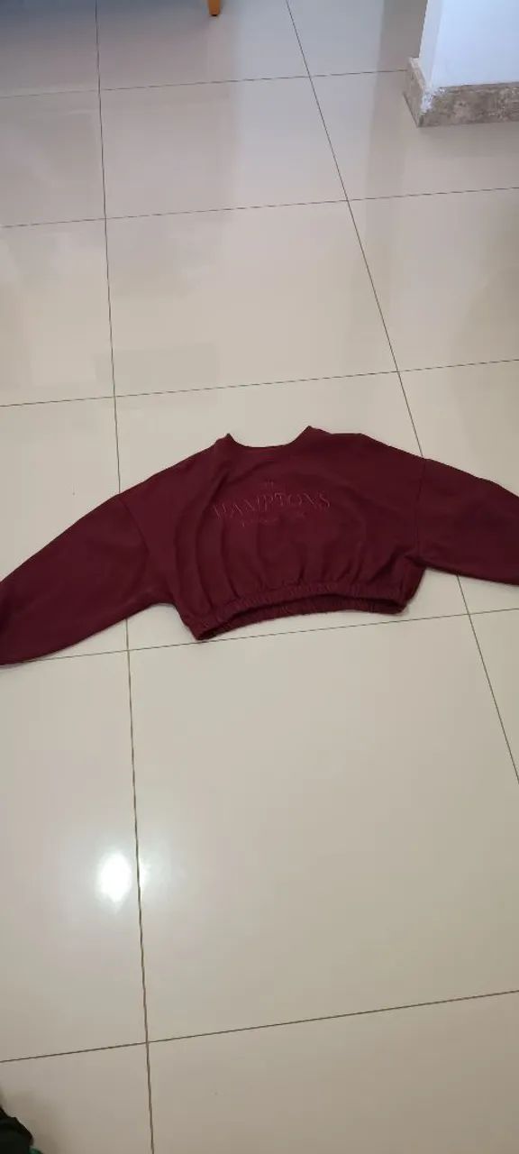 Moletom feminino grená 