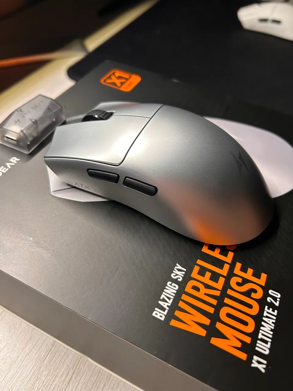 Mouse ATK X1 Ultimate 2.0 Silver | NOVO + GARANTIA! - Periféricos