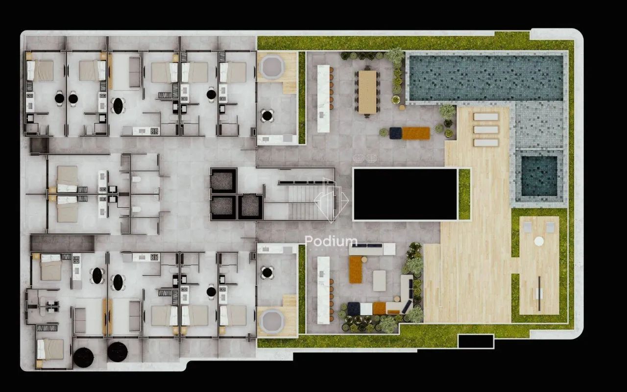 Coberturas Duplex com jacuzzi privativa e área de lazer completa na cobertura a 130m da pr - Foto 5