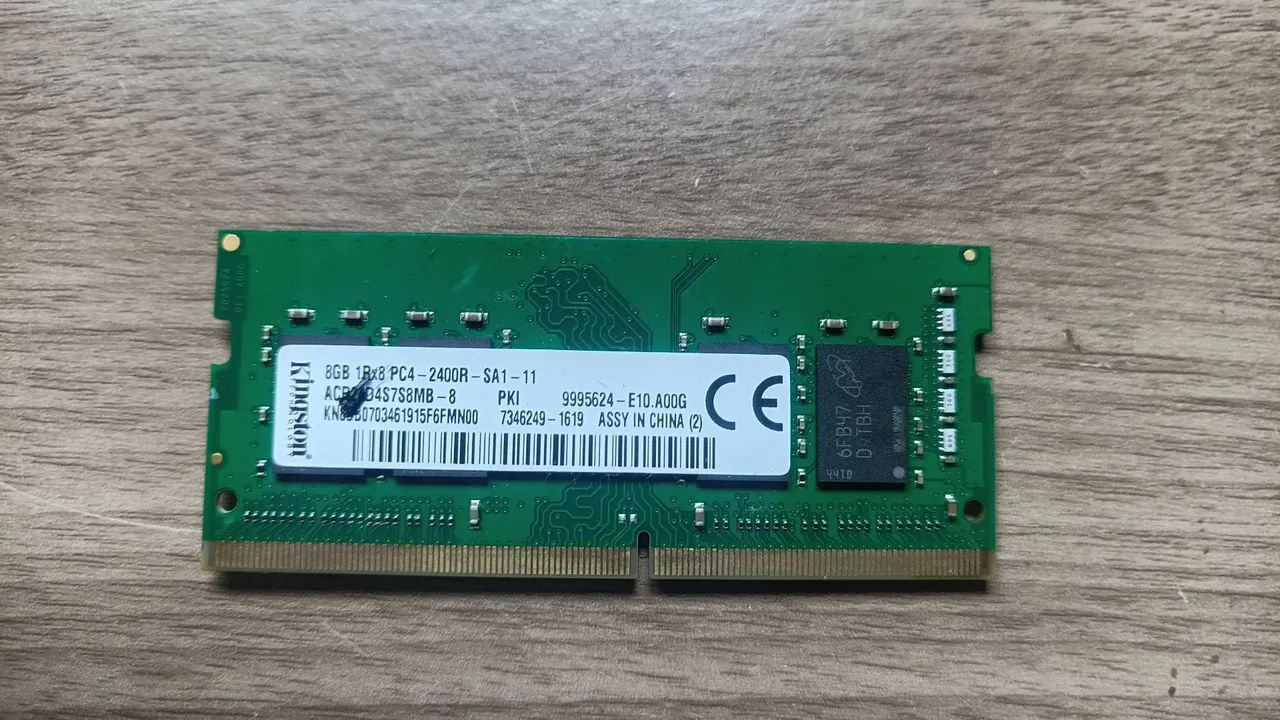 Memória Notebook Kingston DDR4 8 GB 2400 MHz  - Foto 2