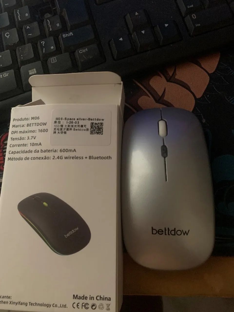 MOUSE BETTDOW DPI 1600 sem fio novo - Foto 3