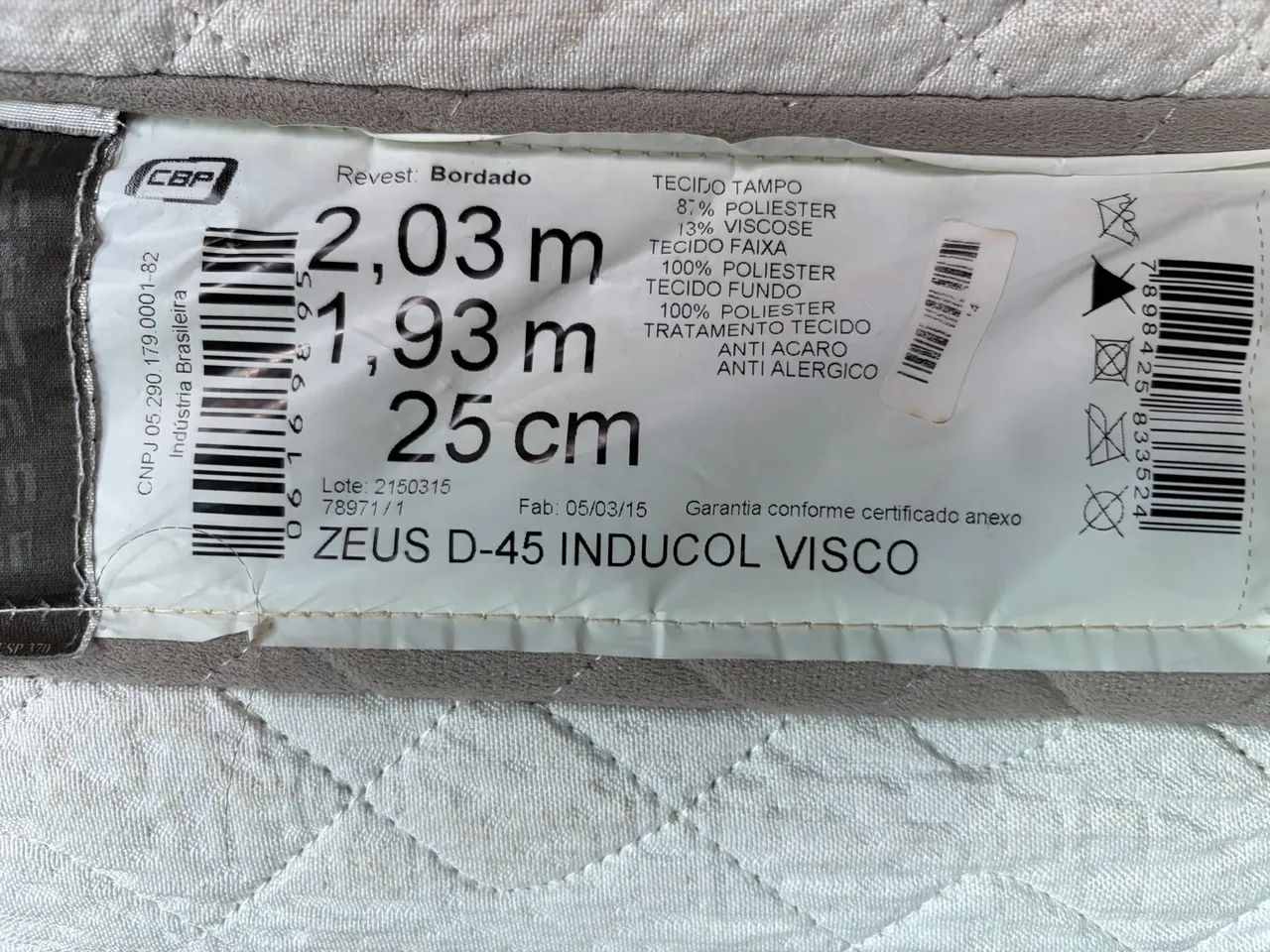 Colchão King Size Inducol - Modelo Zeus Visco - Foto 4
